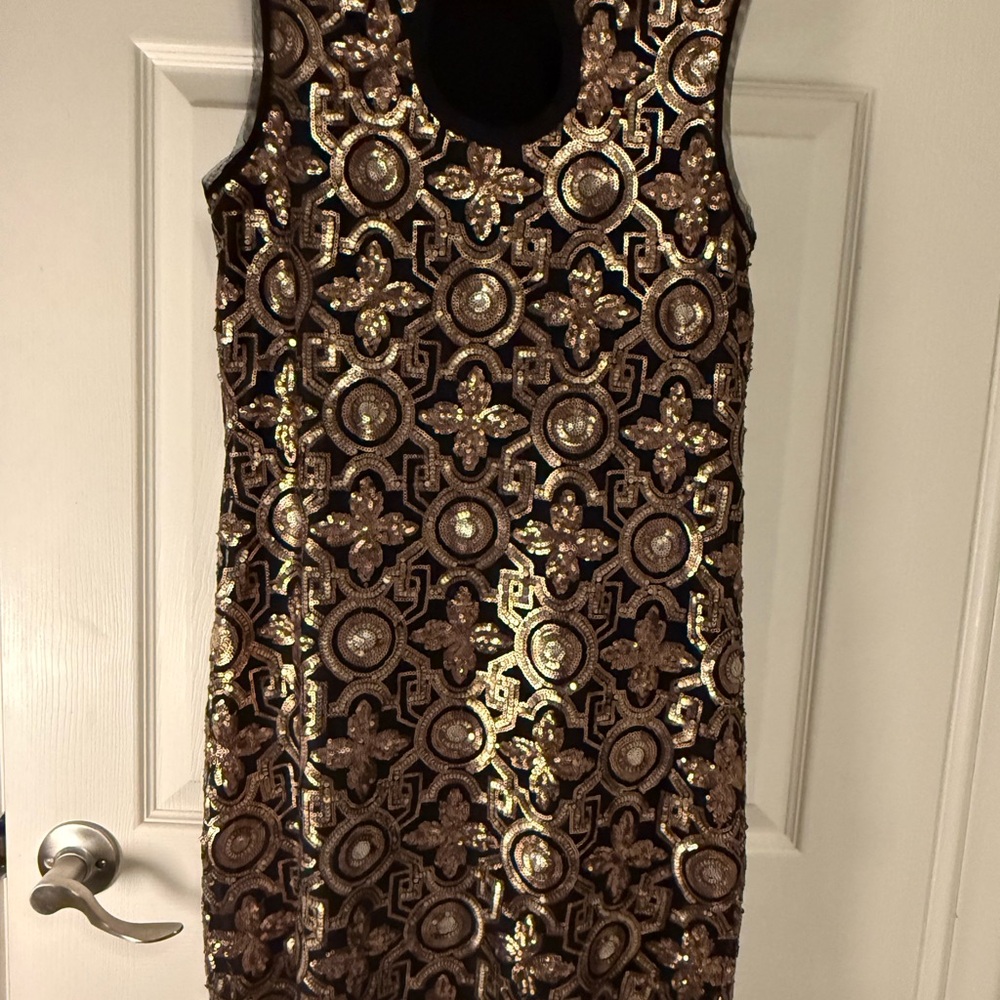 Sequin Geometric Dress NWOT